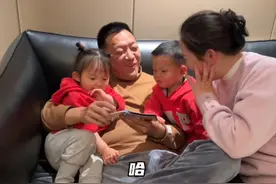 突发！演员李梦男疑二婚生两对龙凤胎，一家六口合照曝光尽显幸福图片