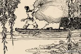 民间故事：女子门口挂鱼肉，老头告诉她，石龟赤目时赶紧出城图片