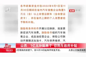 「视频」山西：1亿元补贴来了！你购车政府补贴图片