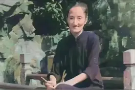 1963年，陆小曼的一张留影，她60岁，吸食鸦片牙齿掉光，瘦到脱相图片