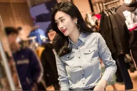 有哪些好看的牛仔衬衫，8套牛仔衬衫搭配，青春无限美好图片