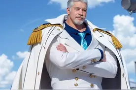 将经典日漫《海贼王》中的角色AI真人化，但整体还是偏欧美脸型图片