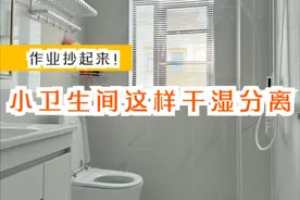 小卫生间，就别死磕淋浴房干湿分离了，学人家这样设计，太聪明！图片