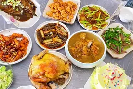 山东一家7口的年夜饭，走红朋友圈，不剩菜不浪费，网友：太寒酸图片