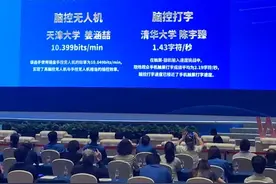 脑控打字速度接近手机触屏，2023世界机器人大赛锦标赛闭幕图片