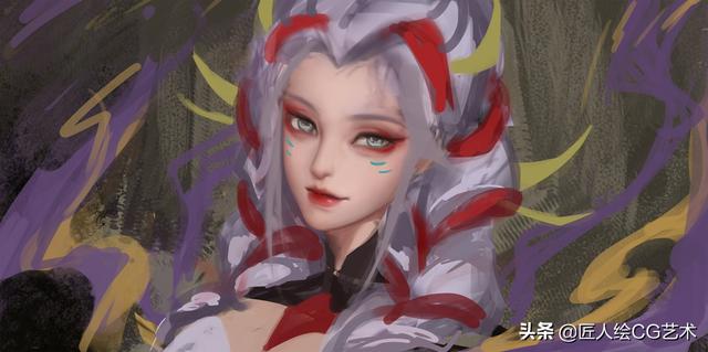 绘画教程：王者荣耀杨玉环寅虎心曲同人教程