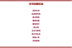 石家庄市十大特产评选结果公布图片