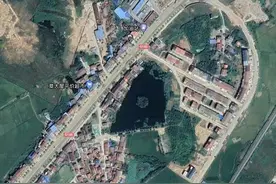 池塘中有个小岛，里面藏有不为人知的秘密？图片