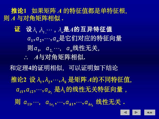 相似对角化的可逆矩阵是不是唯一的