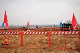 国道210西安过境下大寨至侯官寨公路项目建设正酣图片