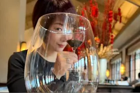 46岁保剑锋好宠老婆，豪华酒店开名贵酒庆生，何珈好逆生长如少女图片