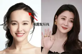 若你脸上有这2种“特征”，就是标准的方圆脸！扎发比披发更好看图片