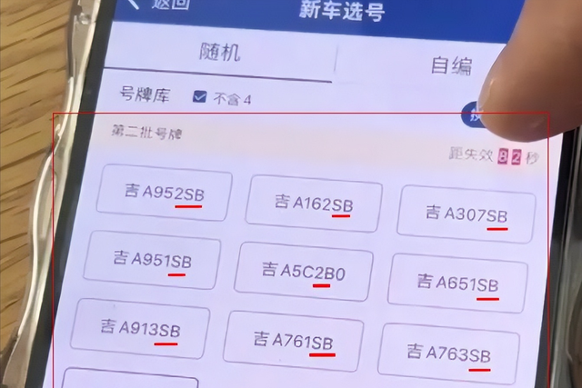男子买新车，网上选牌号，全带“SB”和“ 2B”：你说该咋选？