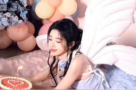 鞠婧祎生日化身天使美人，俏皮灵动超甜美，胸口美人痣抢镜图片