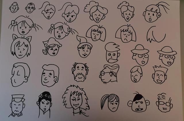 成人表情简笔画,成人和儿童都可以画,教你画简笔画蜡笔小新 - 冷求网