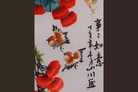 “屋有三花画，家兴富三代”，餐厅挂起来好兆头，看看你家有吗图片