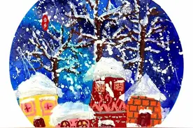 2021 冬季·一学就会——41个简单漂亮的冬季主题创意儿童画图片