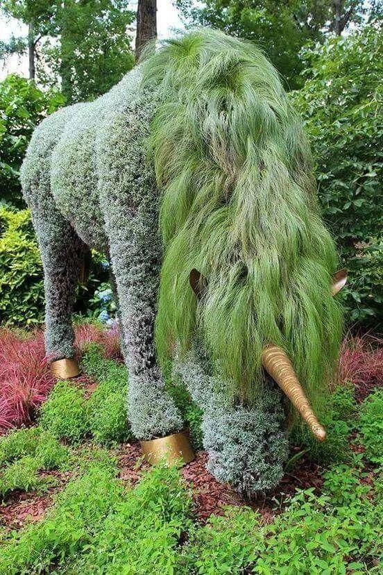 丑萌丑萌的植物雕塑