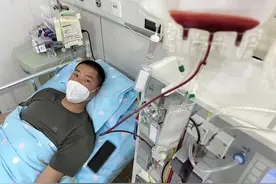 大风追踪 ▏“父亲自助卖红薯救儿子”——小睿睿4日骨髓移植，“红薯爸爸”造血干细胞输入小睿睿身体里图片