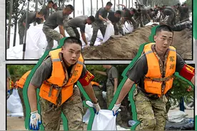 一组特别海报！致敬奋战抗洪一线的人民子弟兵图片