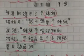 笑到肚疼的小学生作文《逗逼小姨闯祸记》图片