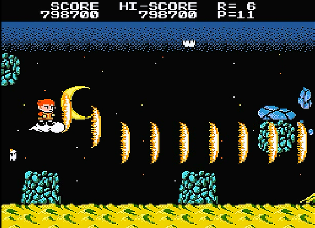 FC中华大仙，非常优秀的飞行射击游戏，小时候却连第一关都没通过