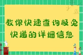 教你快速查询极兔快递的详细信息图片