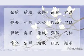 霸气有气势，万里挑一的男孩名图片