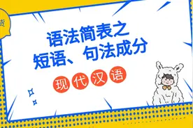【现代汉语】语法简表之短语、句子成分图片