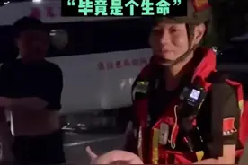 小猪崽水中挣扎救援队果断停船救起：毕竟是个生命图片