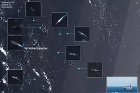 中美南海持续交锋！解放军军舰与里根号对峙，有轰6配鹰击12必赢图片