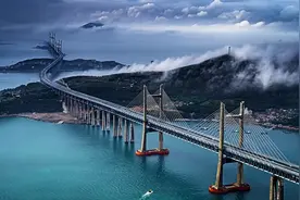 中国海上建大桥，为何要把百万吨水泥倒海里？不会污染环境？图片