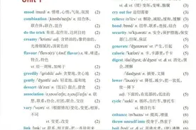 新译林版高一选择性必修一单词表图片