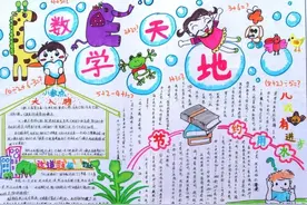 小学数学手抄报合集，给孩子收藏起来，假期就能用！图片