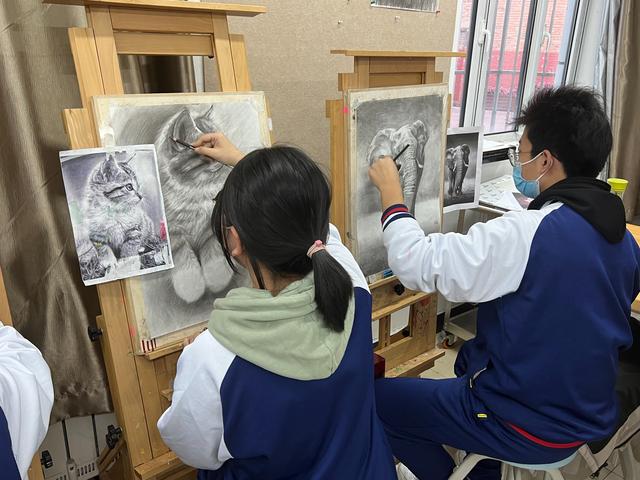 班子做了大量的学访调研,结合学校有一支素质高的美术教师队伍的实际