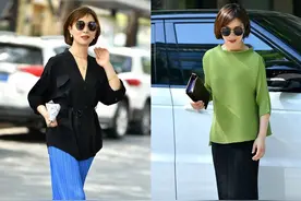 难怪50、60岁不爱穿T恤！今年流行的“天蚕丝小衫”，更显瘦高级图片