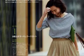 超短裙早就过时了，现在流行“过膝伞裙”，遮肉显瘦又气质图片
