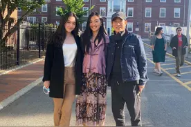 李连杰一家长居欧洲！俩女儿高颜值抢镜，小女儿穿抹胸露小蛮腰图片