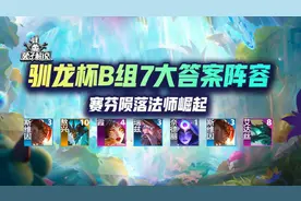 云顶S7驯龙杯B组7大答案阵容，赛芬陨落法师崛起图片