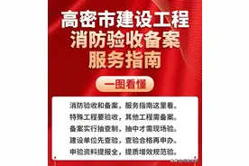 高密市建设工程消防验收备案服务指南图片
