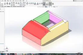 SolidWorks先分割实体，再转成钣金机箱图片