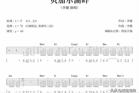 《贝加尔湖畔》吉他弹唱曲谱分享图片