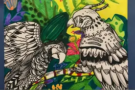 120多种少儿绘画作品展示，创意手工制作+线描+马克笔+综合创意画图片