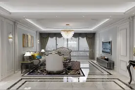 碧桂园140平米简欧风格装修效果图图片