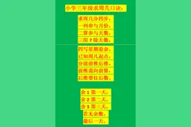 口诀解决复杂的求星期几问题，只需4步轻松解决！图片