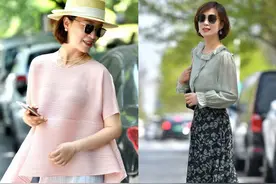 今夏流行一种新上衣，叫：“天丝麻衫”！时髦显瘦，50、60岁更美图片