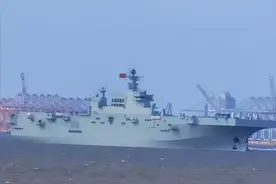 第二艘075两栖攻击舰现身东部战区，台媒炸锅：压力比航母还大图片