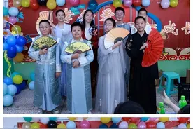 毕业学子共度欢乐时光 感恩母校祝福未来图片