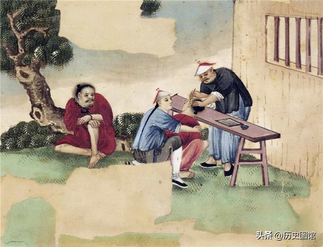 西班牙画家笔下的晚清酷刑，35幅彩图形象逼真，令人惊叹