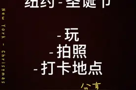 美国纽约，冬天临近圣诞节，拍照游玩地点分享图片